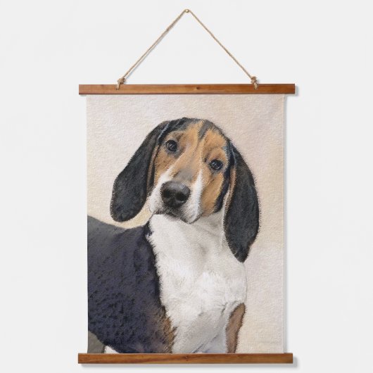 Treeing Walker Conhound's 絵画 -オリジナルアート 吊り下げ型タペストリー (正面)