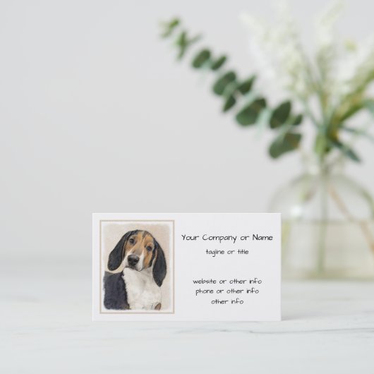 Treeing Walker Conhound's 絵画 -オリジナルアート 名刺 (スタンド正面)