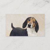 Treeing Walker Conhound's 絵画 -オリジナルアート 名刺 (裏面)