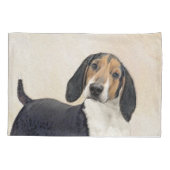 Treeing Walker Conhound's 絵画 -オリジナルアート 枕カバー (裏面)