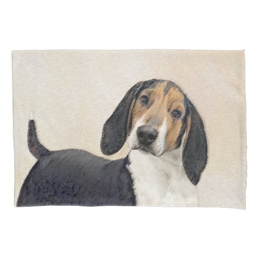 Treeing Walker Conhound's 絵画 -オリジナルアート 枕カバー (正面)