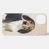 Treeing Walker Conhound's 絵画 -オリジナルアート iPhoneケース (裏面横)