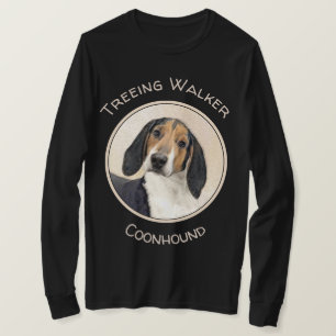 Treeing Walker Conhound's 絵画 -オリジナルアート Tシャツ