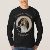 Treeing Walker Conhound's 絵画 -オリジナルアート Tシャツ (正面)