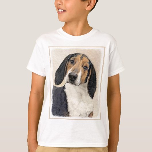 Treeing Walker Conhound's 絵画 -オリジナルアート Tシャツ (正面)