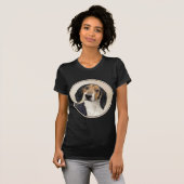 Treeing Walker Conhound's 絵画 -オリジナルアート Tシャツ (正面フル)
