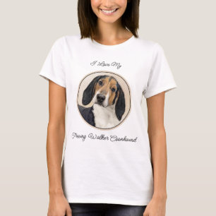 Treeing Walker Conhound's 絵画 -オリジナルアート Tシャツ
