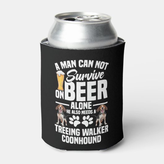 Treeing+Walker+Coonhound+オーナーにも必要なもの 缶クーラー (缶正面)