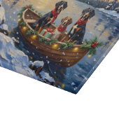 Treeing Walker Coonhound Christmas Boat Holiday カッティングボード (角)