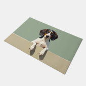 Treeing Walker Coonhound Doormat Art ドアマット (アングル)