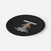 Treeing Walker Coonhound Lover Dog Coontrovert ペーパープレート (アングル)