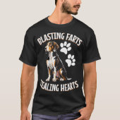 Treeing Walker Coonhound Lover Dog Owner Blasting Tシャツ (正面)