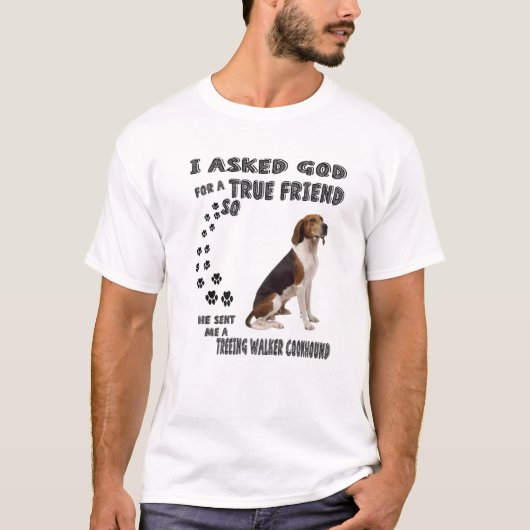 Treeing Walker Coonhound Quote Mom, TWC Dad Art, W Tシャツ (正面)