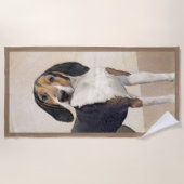 Treeing Walker Coonhound's -オリジナルアート ビーチタオル (正面)