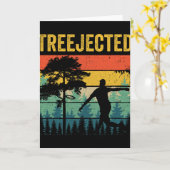 Treejected おもしろ ディスクゴルフディスク くだらない木に当たる カード (黄色い花)