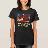 Treejection Is A Pain Funny Disc Golf Humor Golfer Tシャツ (正面)