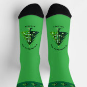 Treemazing Stockbridge 2024クルーソックス – 緑 ソックス (上部)