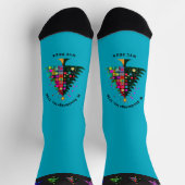 Treemazing Stockbridge 2024クルーソックス – 青 ソックス (上部)