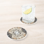 Treemoすべての自然な木製のコンパスパターンコースター コースター (側面)