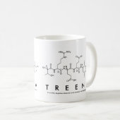 Treenaペプチド名mug コーヒーマグカップ (正面右)
