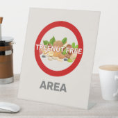 Treenut Free Area Food カスタマイズ Algemaleアラート 台座サイン (インサイチュ)