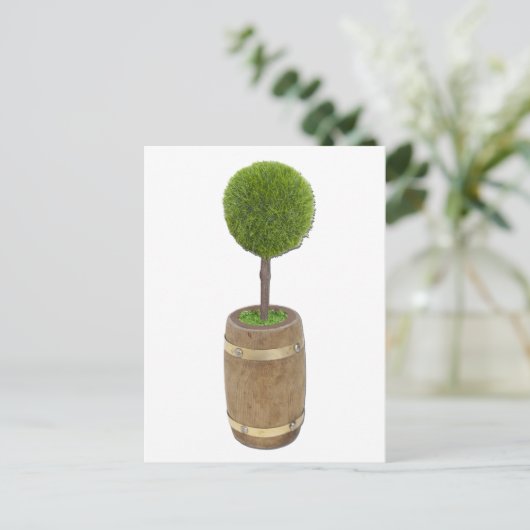 TreePlantedRainBarrel050811 ポストカード (スタンド正面)