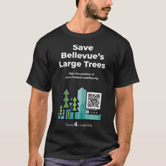 Trees4Livabilityツリーコード請願Tシャツ Tシャツ