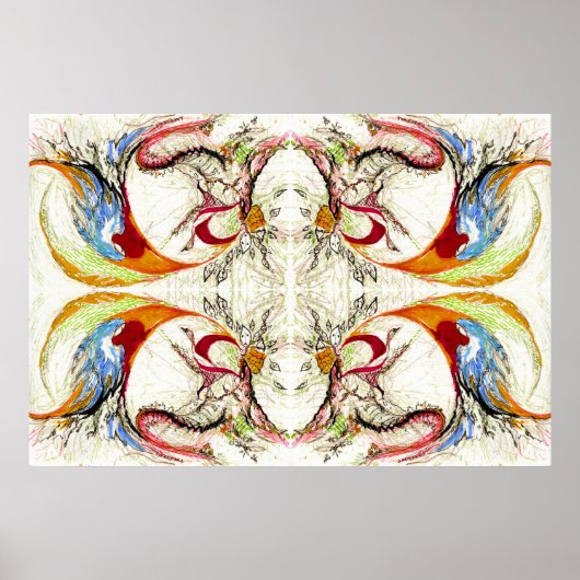 Trees and Birds fantasy ポスター (正面)