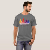 Trees and quote retro tシャツ (正面フル)