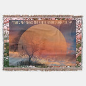 Trees are poems the earth writes upon the sky スローブランケット (正面)