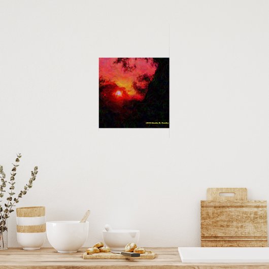 Trees at Evensong ポスター (キッチン)