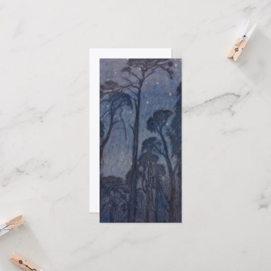 Trees at Twilight (by Edward Robert Hughes) カード (正面/裏面インサイチュ)