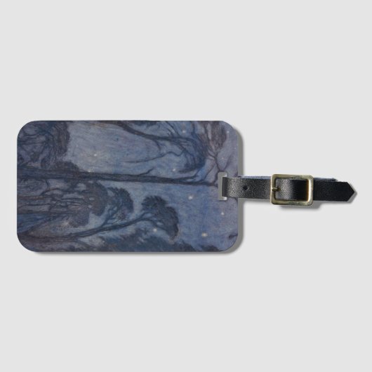 Trees at Twilight (by Edward Robert Hughes) ラゲッジタグ (正面横)