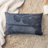 Trees at Twilight (by Edward Robert Hughes) ランバークッション (ブランケット)