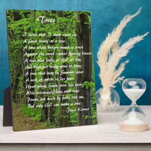Trees by: Joyce Klimer フォトプラーク (側面)