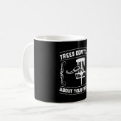 Trees Don't Care About Your Feelings ディスクゴルフ スケ コーヒーマグカップ (正面左)