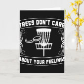 Trees Don't Care About Your Feelings Disc Golf Ske カード (黄色い花)