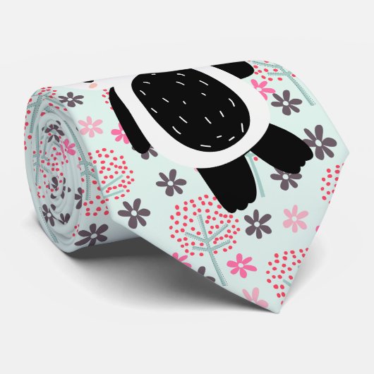 Trees, Flowers, and Panda Bears ネクタイ (ロール)
