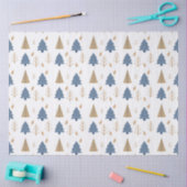 Trees in Blue and Gold 薄葉紙 (クラフト)