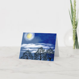 Trees in Moonlightノートカード カード