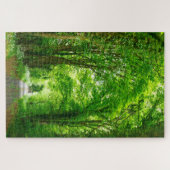 Trees in Park Path in自然写真Add文字 ジグソーパズル (横)