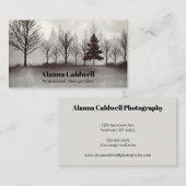 Trees in the Mist Photographer Artist 名刺 (正面/裏面)