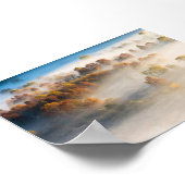 Trees in the morning mist ポスター (角)