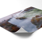 Trees in the morning mist ポスター (角)