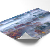 Trees in the morning mist ポスター (角)