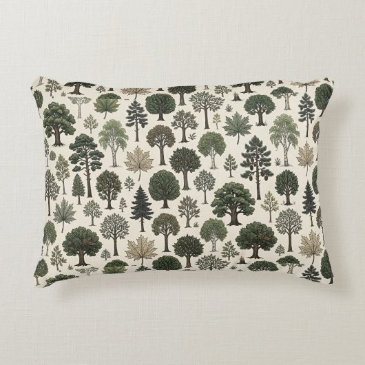 Trees Pattern アクセントクッション (正面)