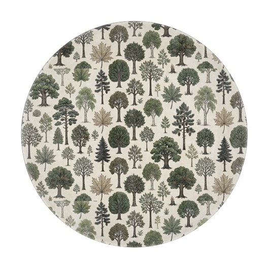 Trees Pattern カッティングボード (正面)