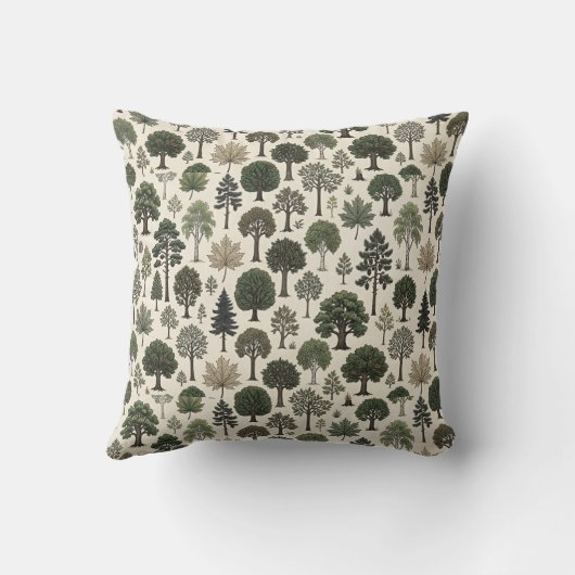 Trees Pattern クッション (裏面)