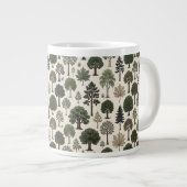 Trees Pattern ジャンボコーヒーマグカップ (正面右)