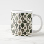 Trees Pattern ジャンボコーヒーマグカップ (右)